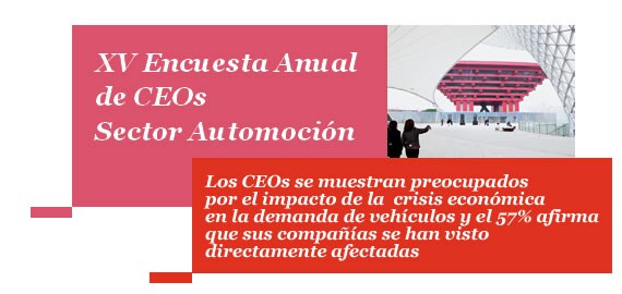XV Encuesta anual de CEOs, sector Automoción