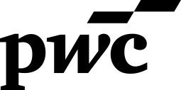 Logotipo de PwC en blanco y negro