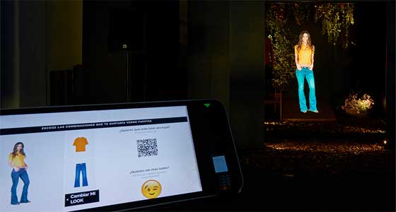 Probador virtual en tienda física